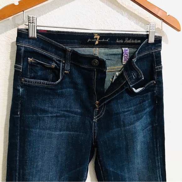 7 for all mankind The Lexi Petite Bellbottom Jeans Sz 26 - Picture 8 of 13